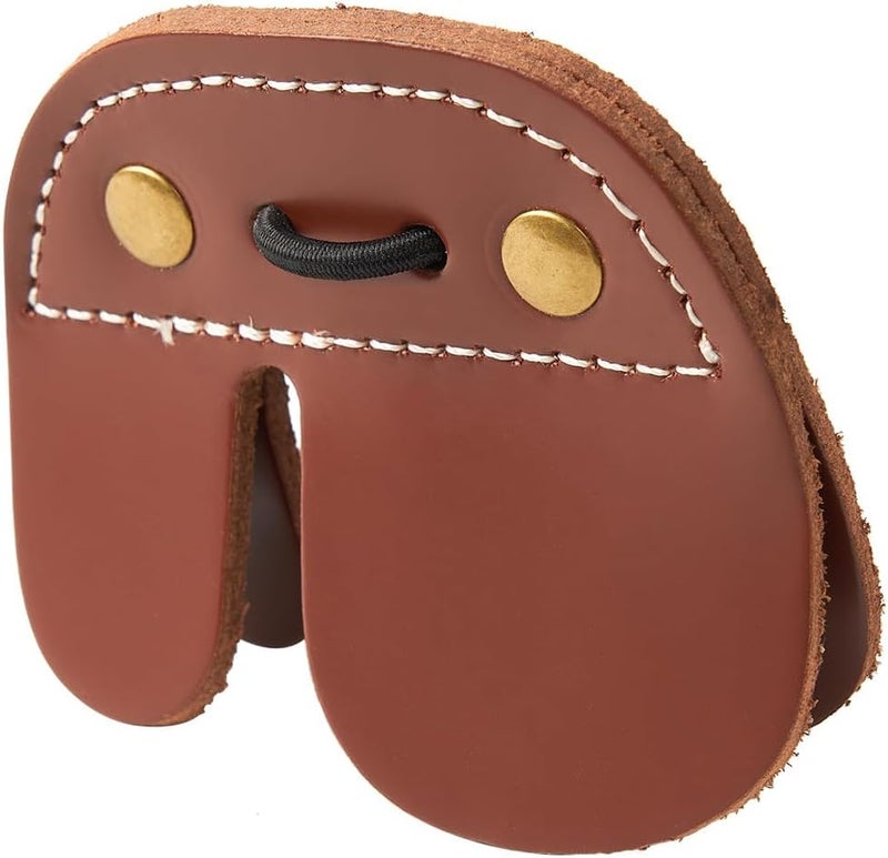 sf. Archery Finger Tab，Leather Finger Guard ，Shooting Tabs Finger Saver Protect Guard Glove ，Adjustable Accessories for Recurve Bow with Right Handed - Image 3